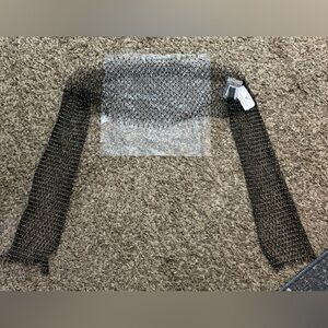 Windsor Black Mesh Bolero with Rhinestone Accents